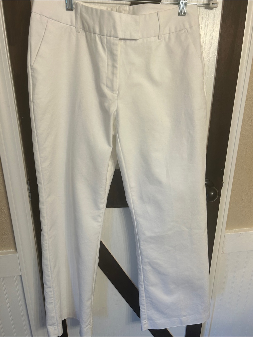 Worthington White Straight-Leg Trousers